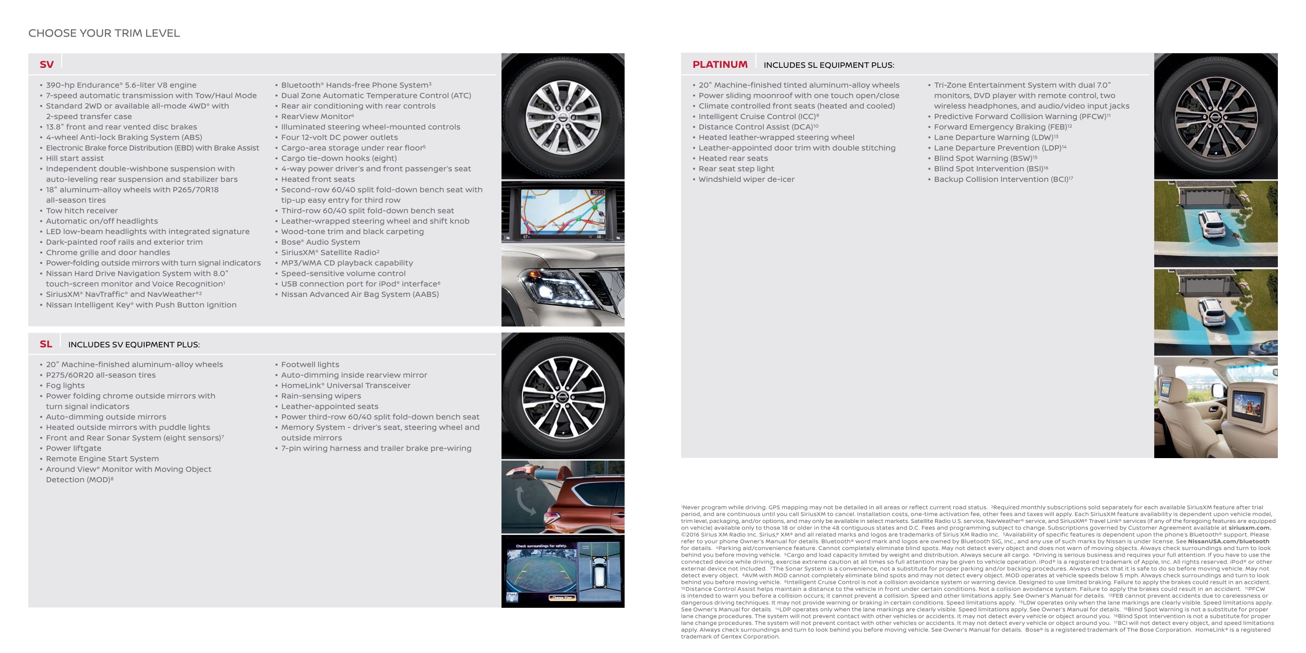 2017 Nissan Armada Brochure Page 8